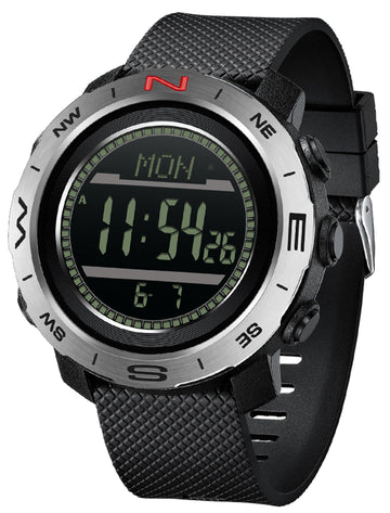 Men's Military Watches for Men Tactical ABC Digital Watch Outdoor Sports Altimeter Barometer Compass Thermometer Fitness Tracker Watch Step Counter Dual Time Stopwatch Countdown Waterproof Wristwatch